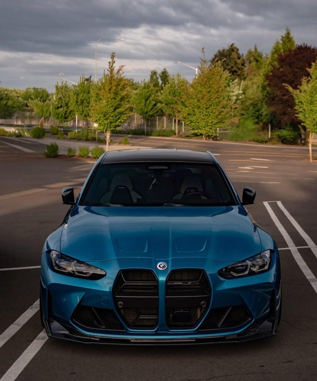 G80/G82 Glossy Black "V" Style front lip/Splitter