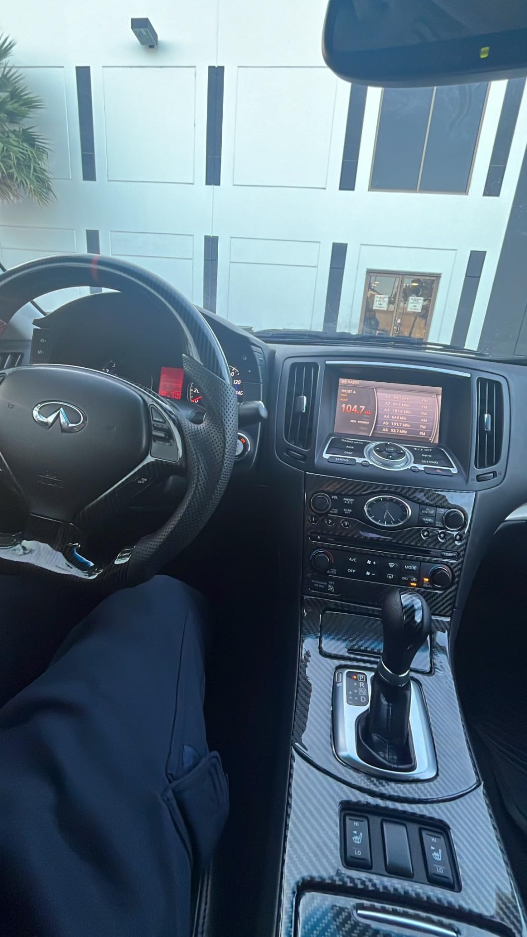 Infiniti G35/37 replica carbon fiber control trim