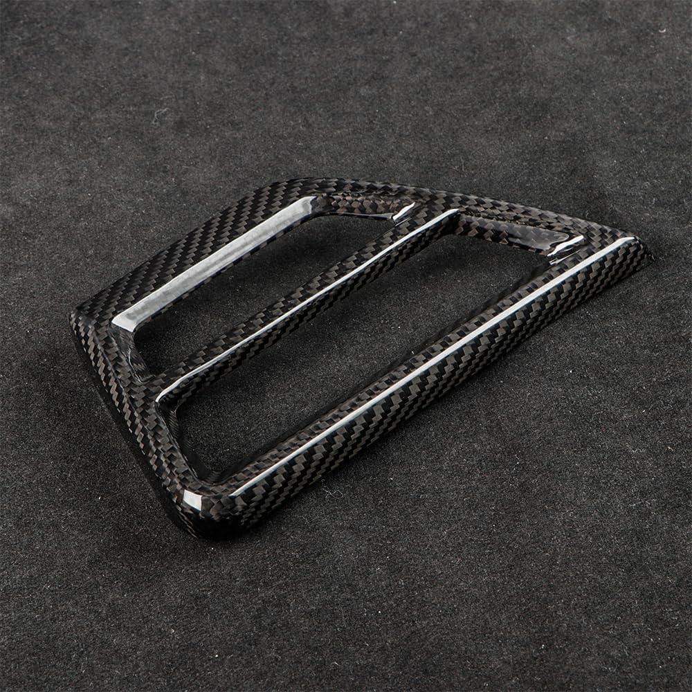 Carbon Fiber Dashboard AC Vent Grille Outlet Cover Trim  (2 pck)