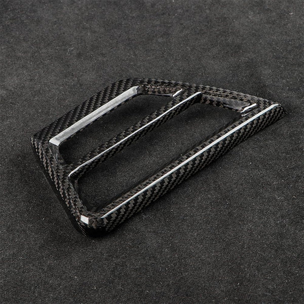 Carbon Fiber Dashboard AC Vent Grille Outlet Cover Trim  (2 pck)