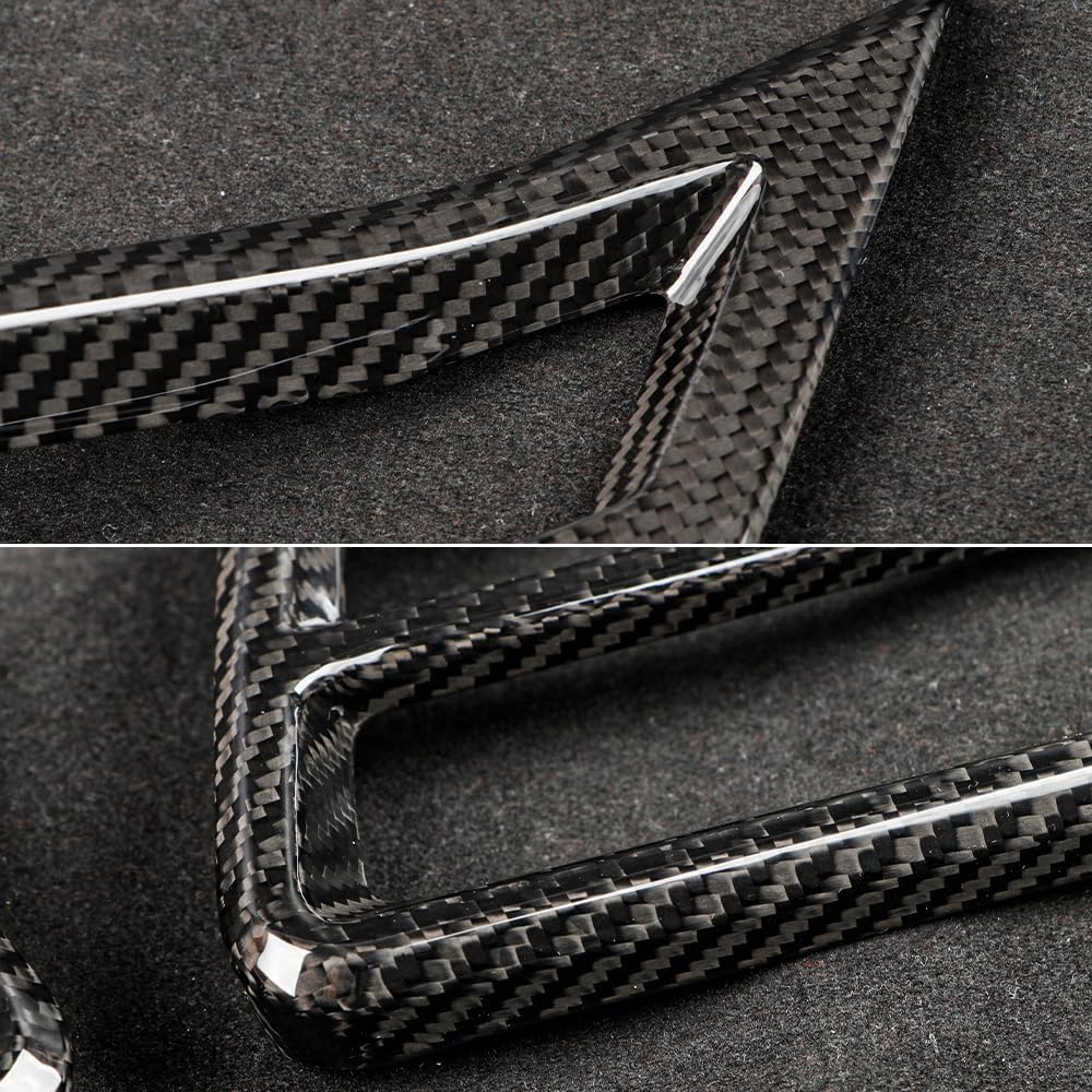 Carbon Fiber Dashboard AC Vent Grille Outlet Cover Trim  (2 pck)
