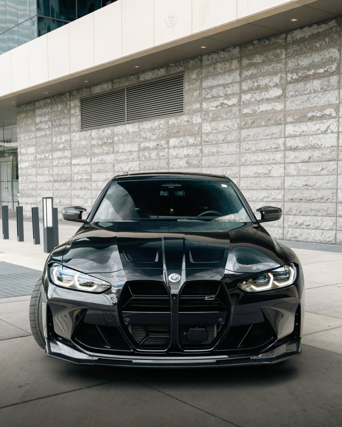 G80/G82 Replica Carbon Fiber "V" Style front lip/Splitter