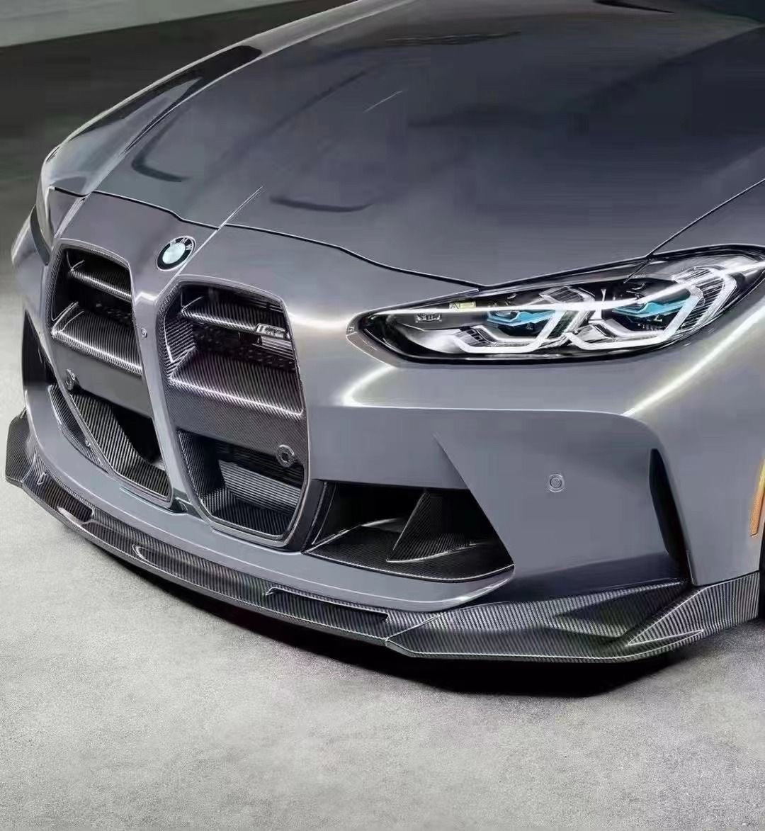 G80/G82 Replica Carbon Fiber "V" Style front lip/Splitter