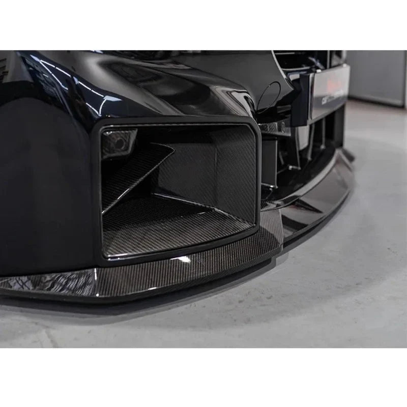G87 M2 "V" style fake carbon front lip