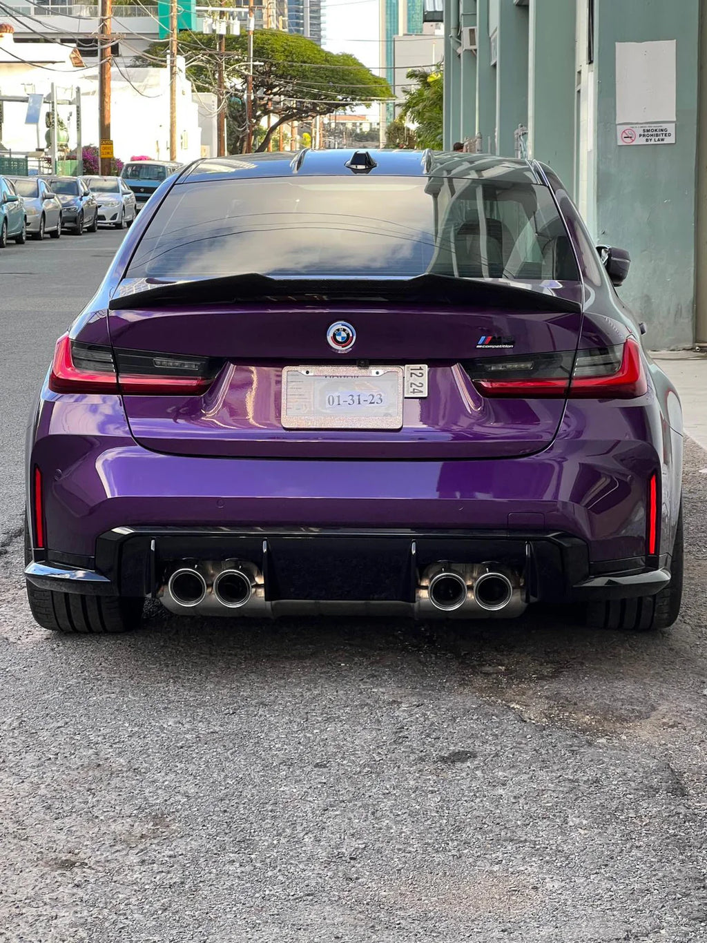 G80/G20 fake Carbon Fiber PSM style rear Spoiler